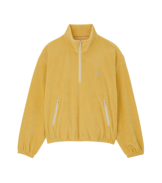 VELOUR HALF-ZIP PULLOVER