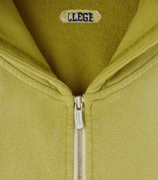 GARMENT DYED OVERSIZED HOODY ZIP-UP
