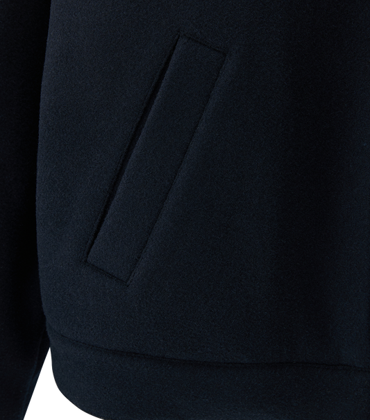 PATCH DETAIL QUILTED WOOL JACKET