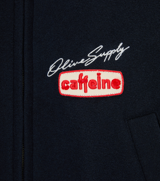 PATCH DETAIL QUILTED WOOL JACKET