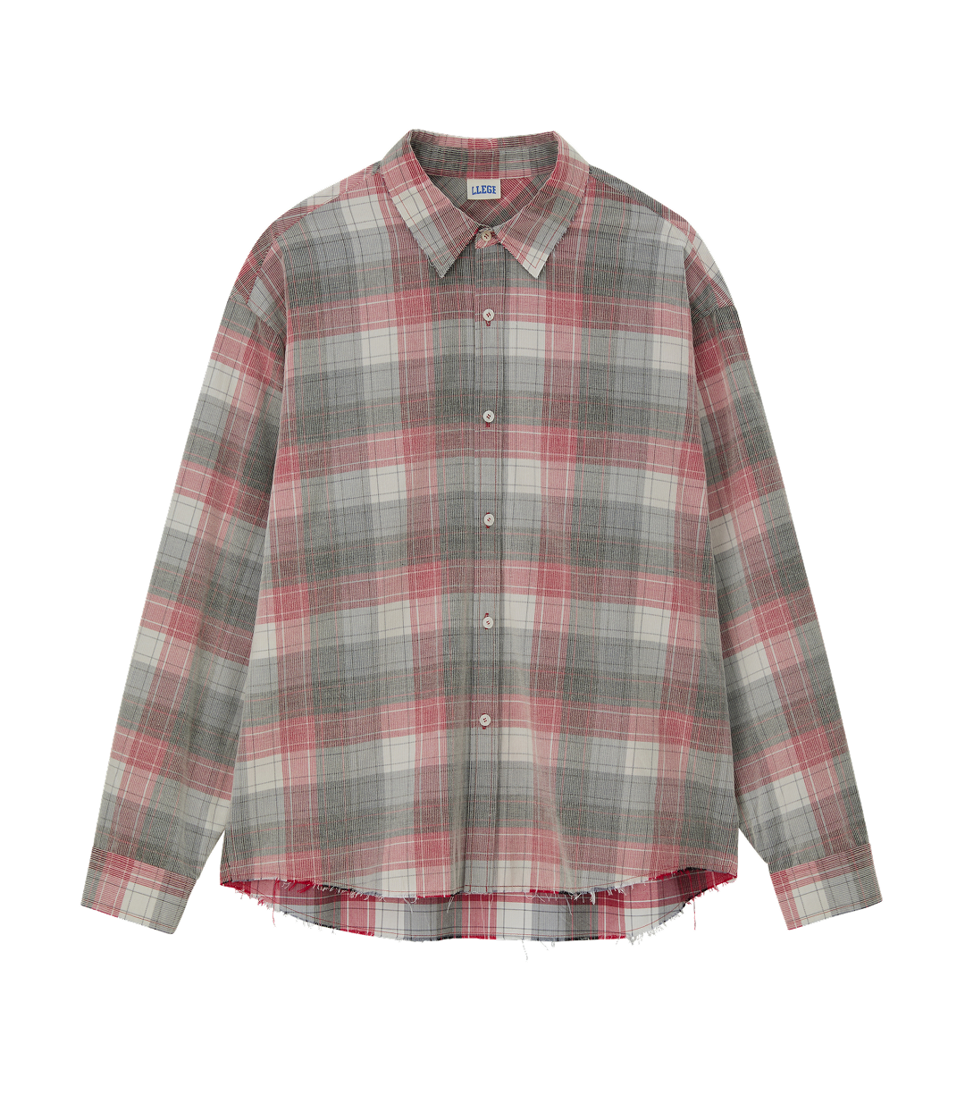 OVERSIZED FADED CHECK SHIRT