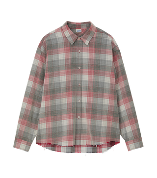 OVERSIZED FADED CHECK SHIRT