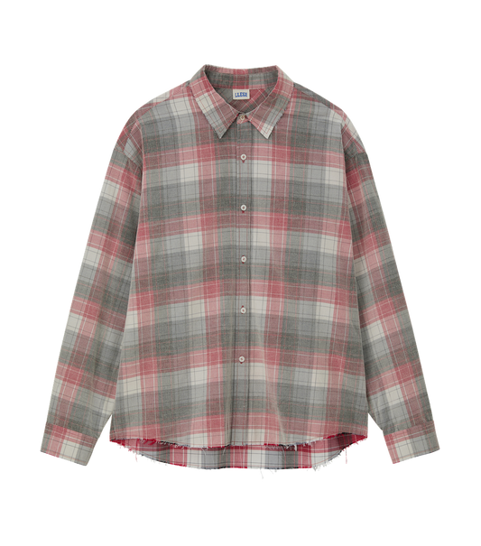 OVERSIZED FADED CHECK SHIRT