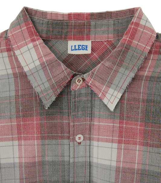 OVERSIZED FADED CHECK SHIRT