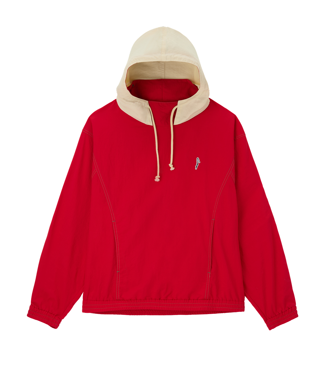 COLOR BLOCK HOODY PULLOVER