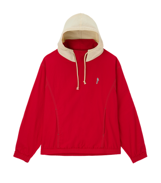 COLOR BLOCK HOODY PULLOVER