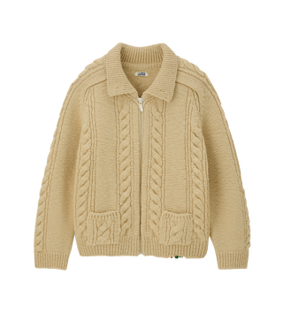 CUBE DETAIL CABLE KNIT JUMPER