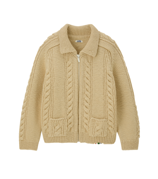 CUBE DETAIL CABLE KNIT JUMPER