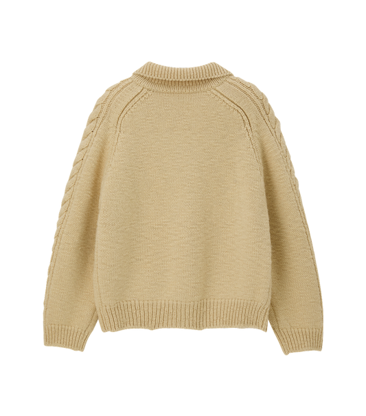 CUBE DETAIL CABLE KNIT JUMPER