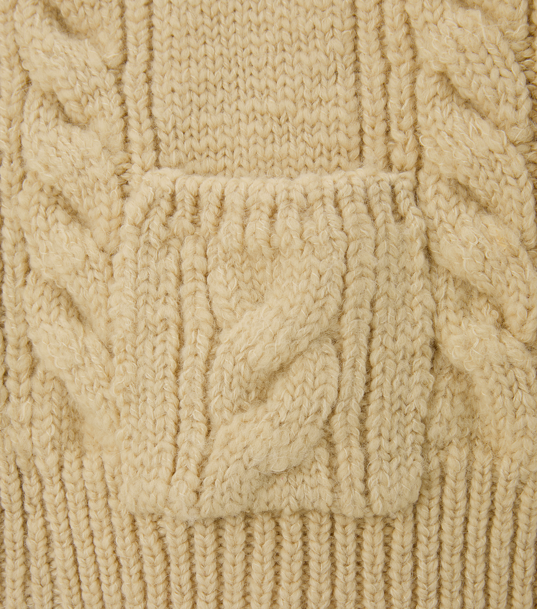 CUBE DETAIL CABLE KNIT JUMPER
