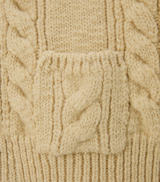CUBE DETAIL CABLE KNIT JUMPER