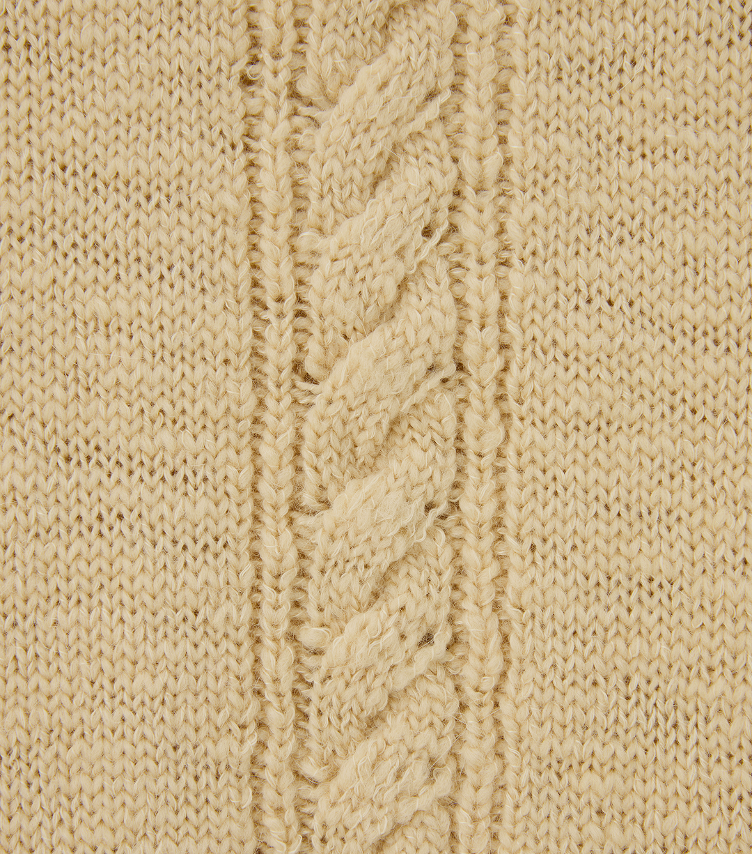 CUBE DETAIL CABLE KNIT VEST