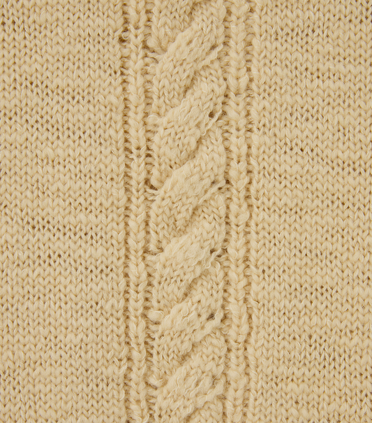 CUBE DETAIL CABLE KNIT VEST