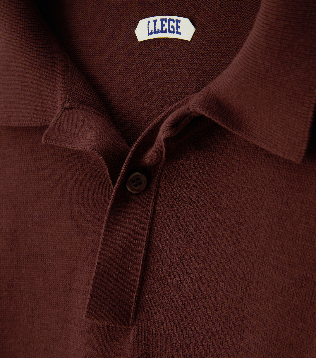 OVERSIZED CUBE DETAIL POLO KNIT