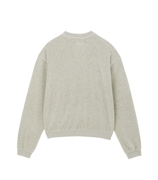 VELOUR OVERSIZED SWEATSHIRT
