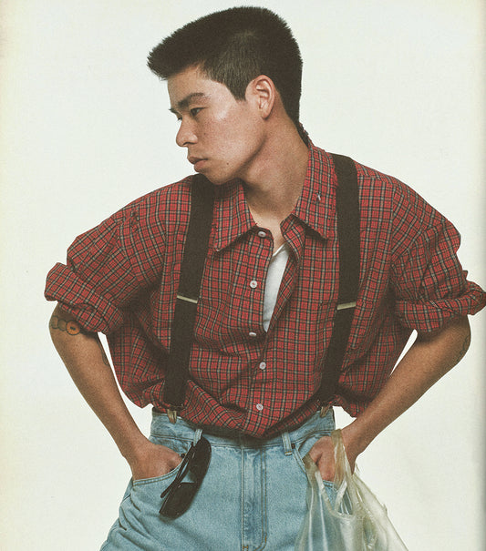 DESTROYED OVERSIZED CHECK SHIRT