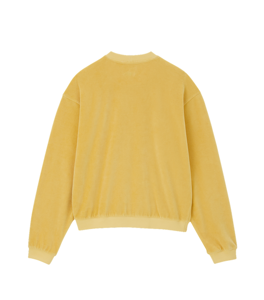 VELOUR OVERSIZED SWEATSHIRT