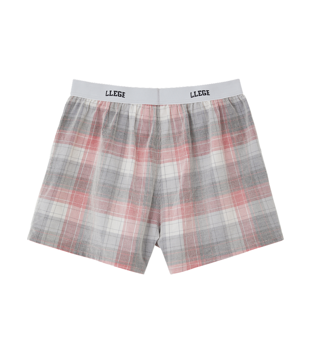 FADED CHECK BOXER PANTS