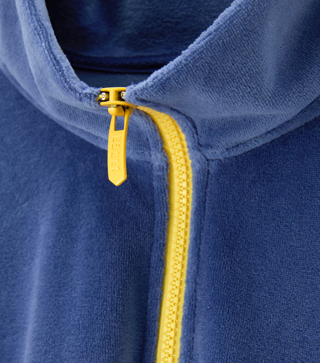 VELOUR HALF-ZIP PULLOVER