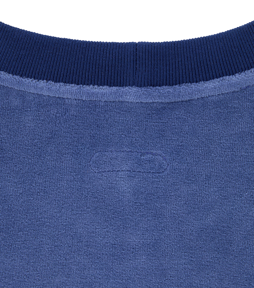 VELOUR OVERSIZED SWEATSHIRT