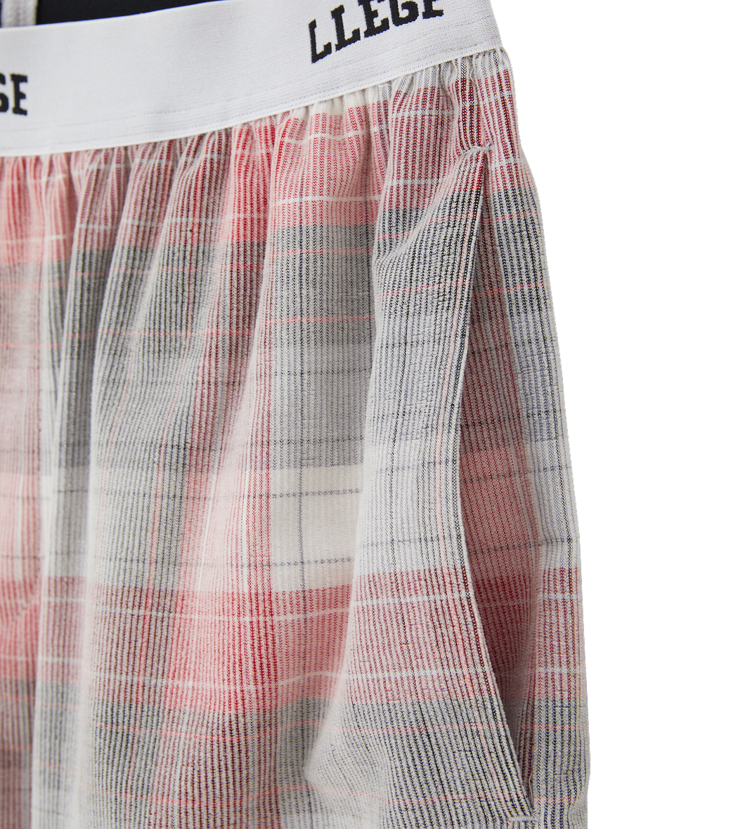 FADED CHECK PAJAMA PANTS