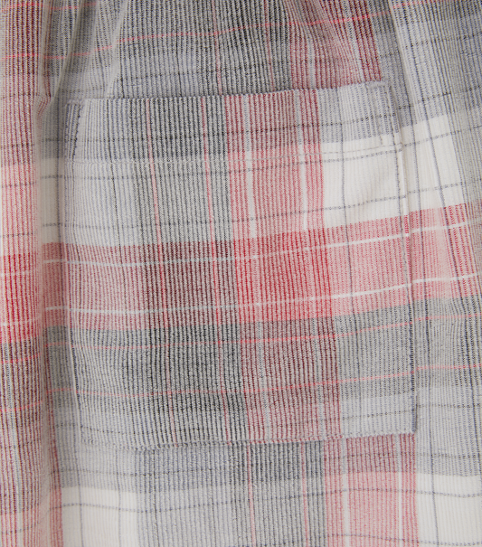 FADED CHECK PAJAMA PANTS