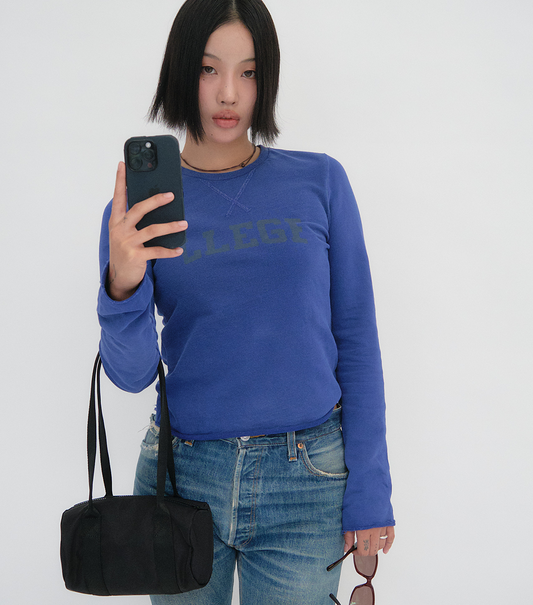 CLASSIC LOGO LONG SLEEVE SLIM TOP