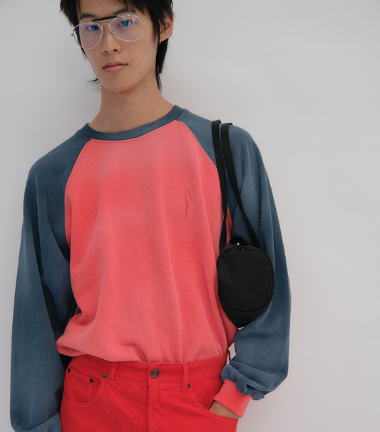 CONTRAST RAGLAN VINTAGE SWEATSHIRT