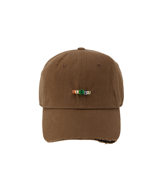 CUBE LOGO DESTROYED BALL CAP