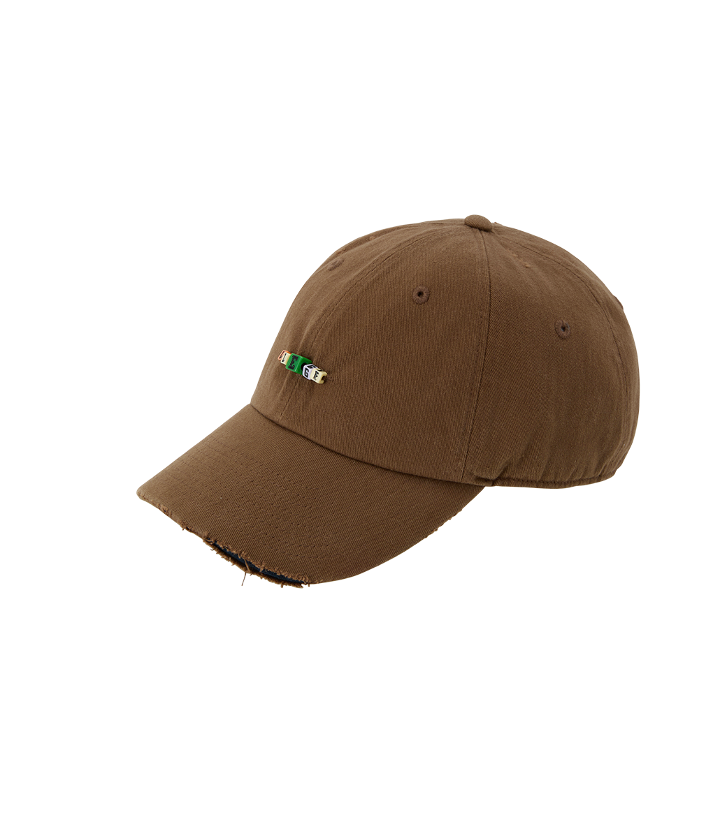 CUBE LOGO DESTROYED BALL CAP