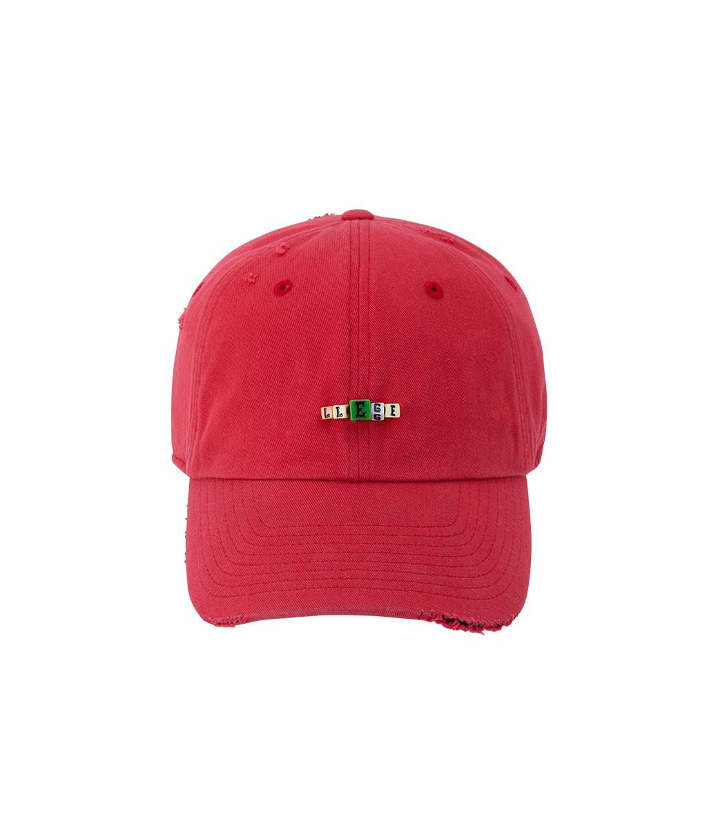 CUBE LOGO DESTROYED BALL CAP