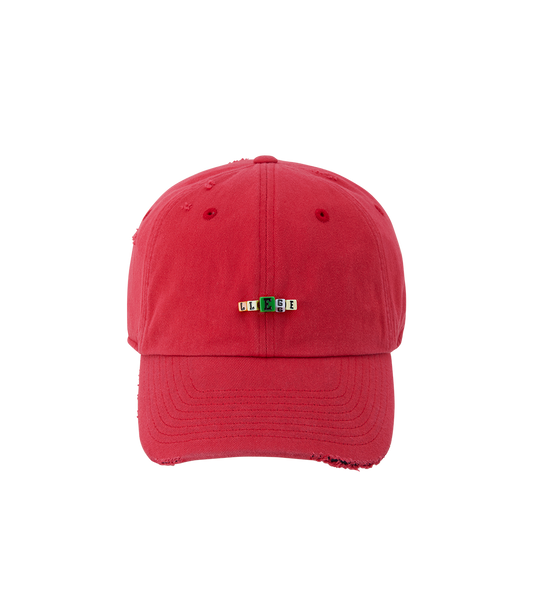 CUBE LOGO DESTROYED BALL CAP