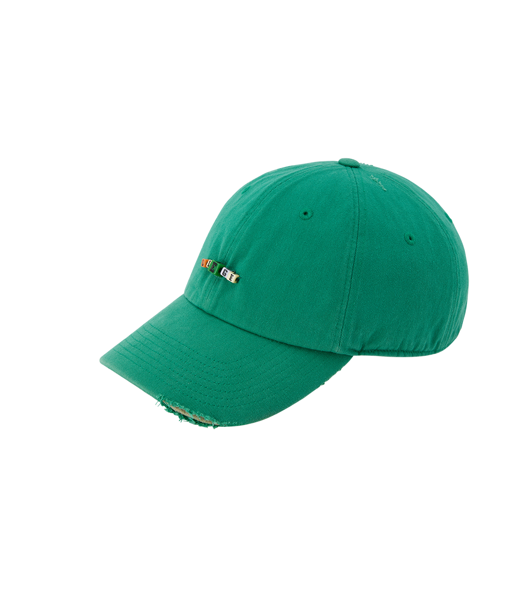 CUBE LOGO DESTROYED BALL CAP