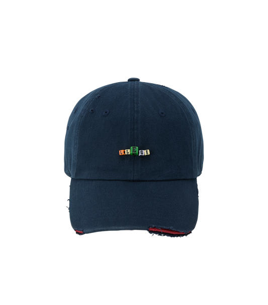 CUBE LOGO DESTROYED BALL CAP