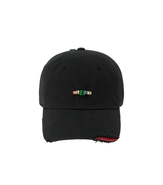 CUBE LOGO DESTROYED BALL CAP