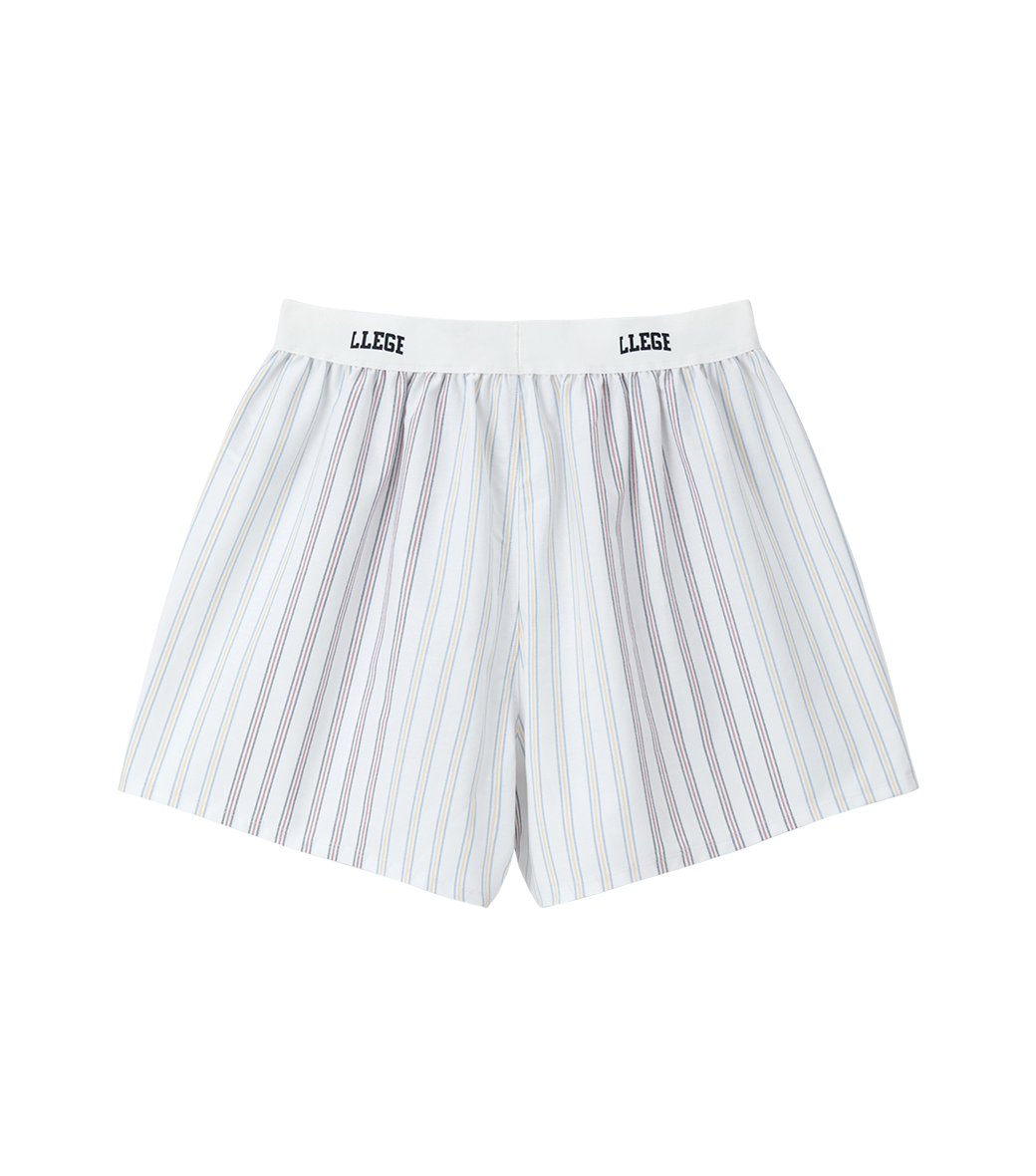 MULTI STRIPE OXFORD BOXER  PANTS