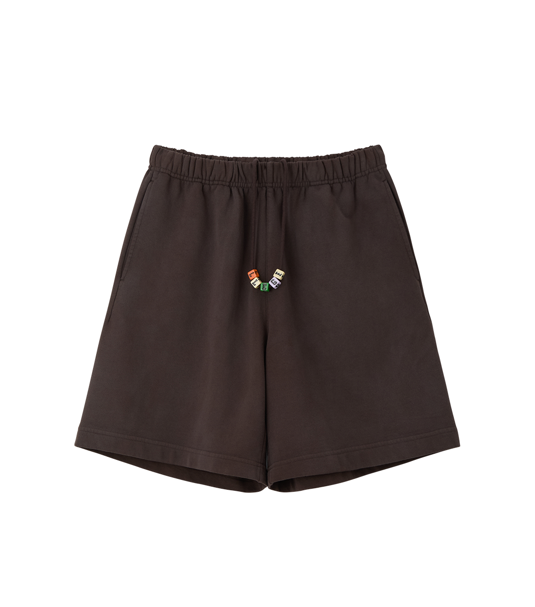 GARMENT DYED CUBE LOGO SHORTS