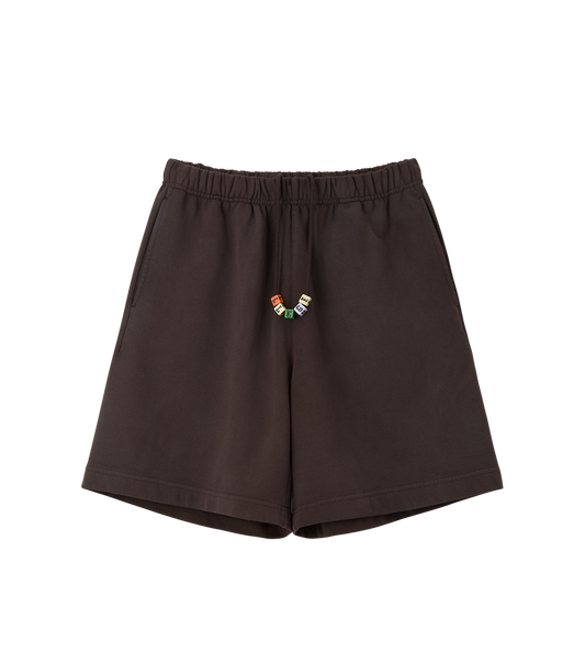 GARMENT DYED CUBE LOGO SHORTS