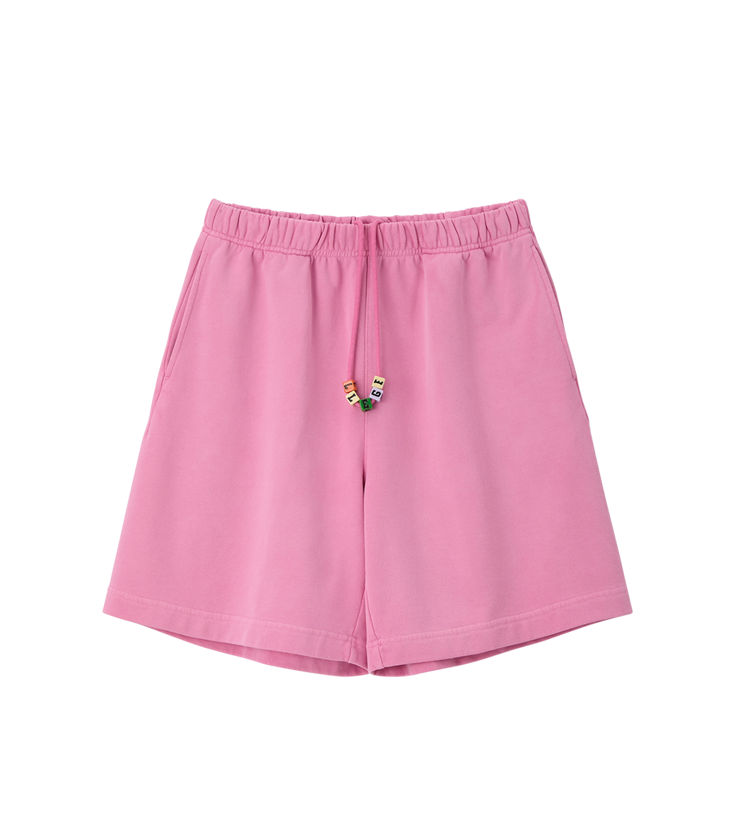 GARMENT DYED CUBE LOGO SHORTS