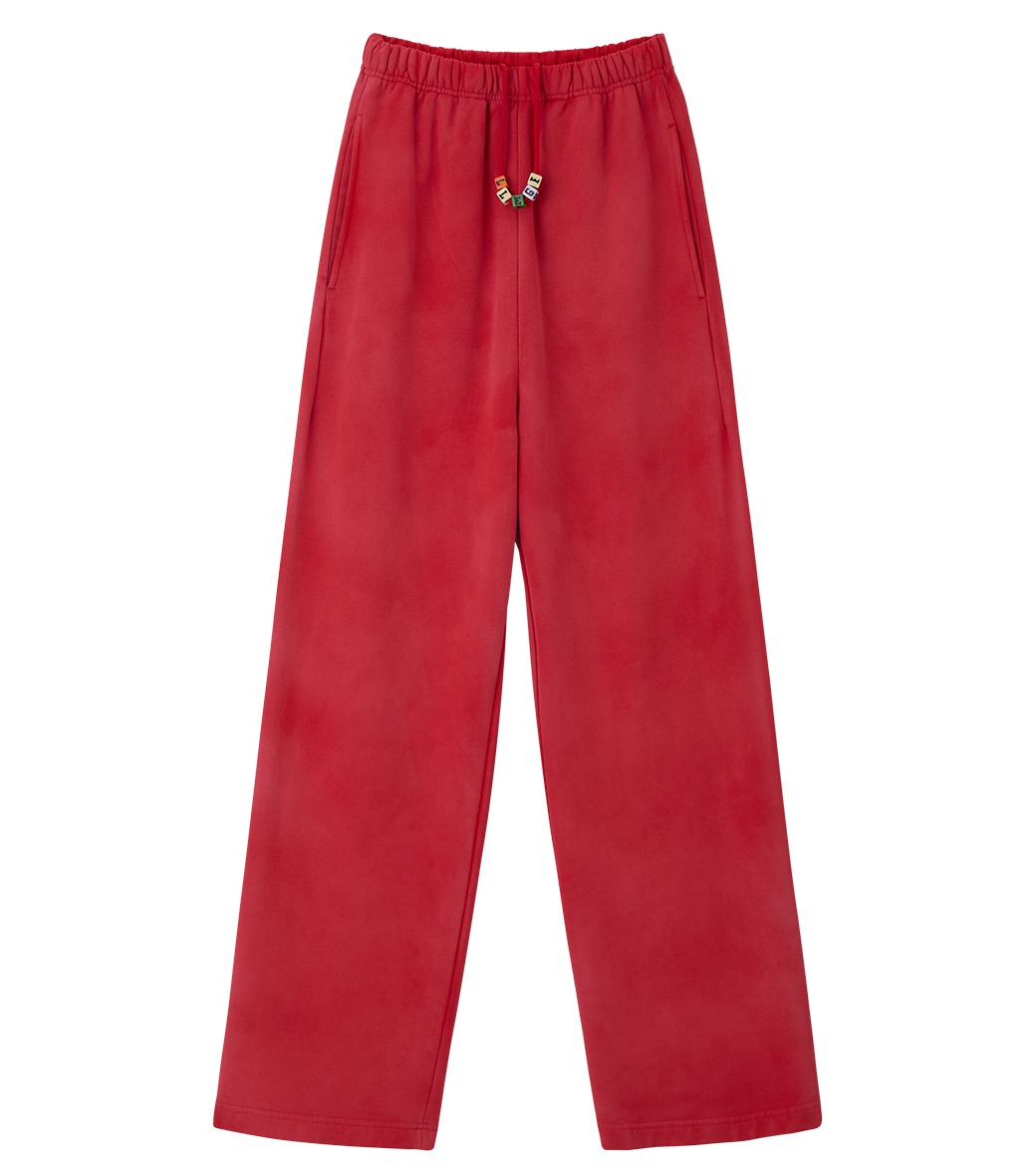 GARMENT DYED CUBE LOGO SWEATPANTS