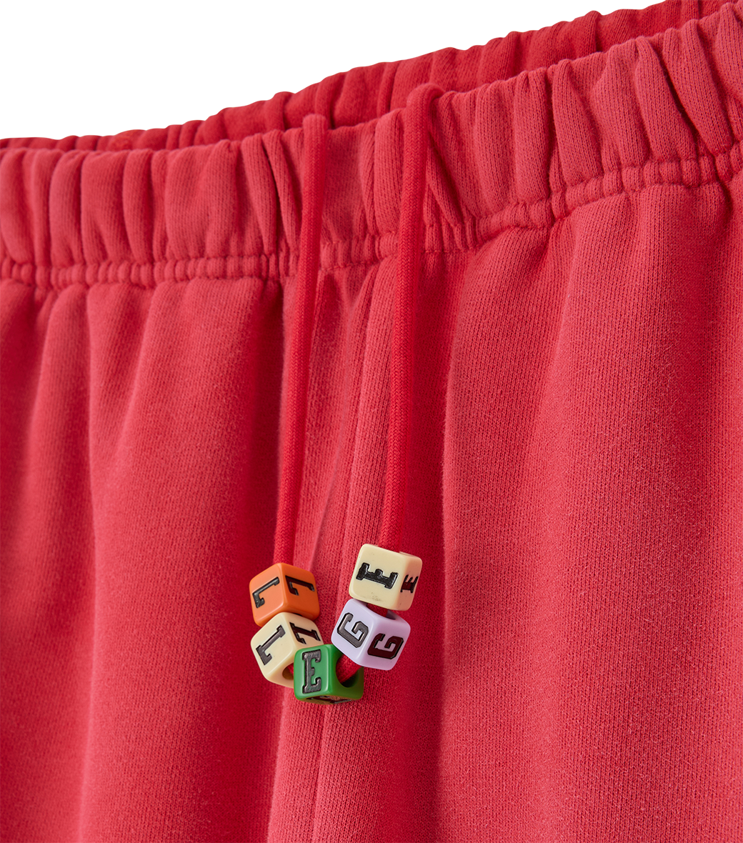 GARMENT DYED CUBE LOGO SWEATPANTS