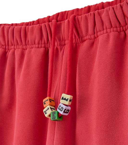 GARMENT DYED CUBE LOGO SWEATPANTS