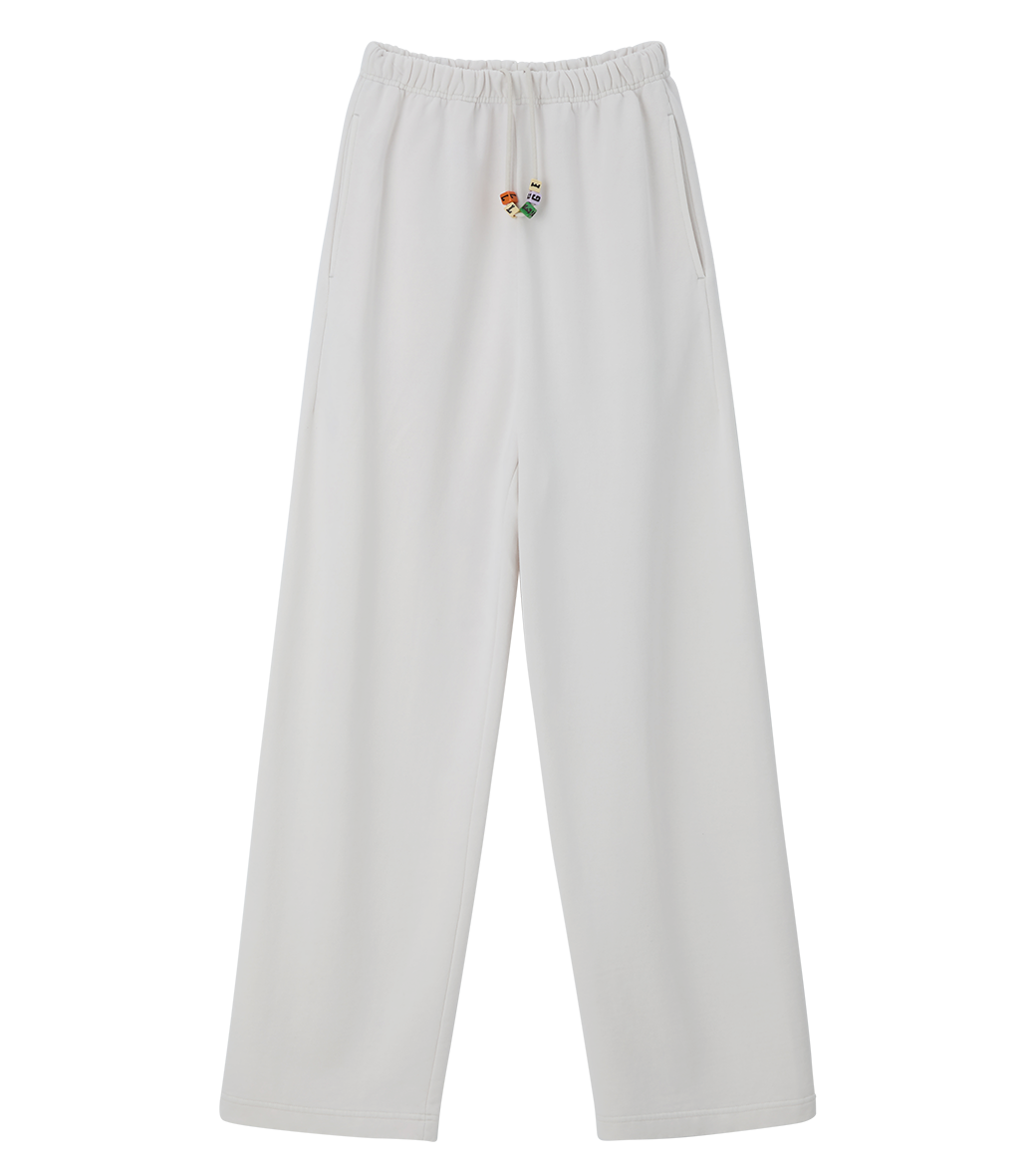 GARMENT DYED CUBE LOGO SWEATPANTS