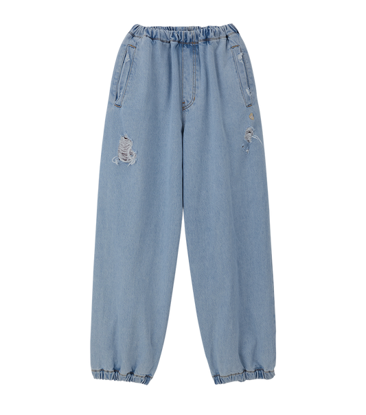 DESTROYED BALLOON DENIM JOGGER