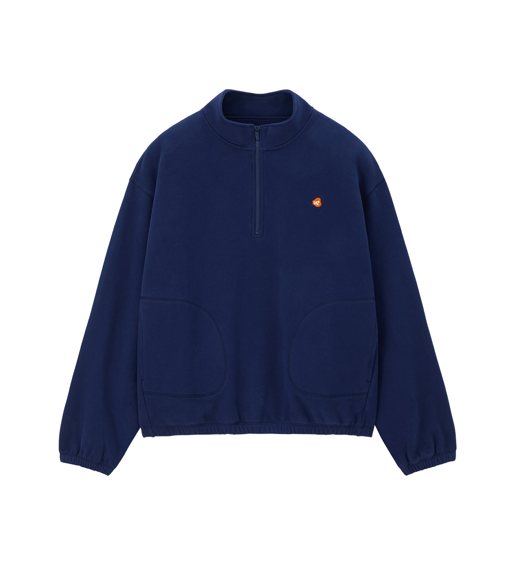 OVERSIZED HALF ZIP-UP