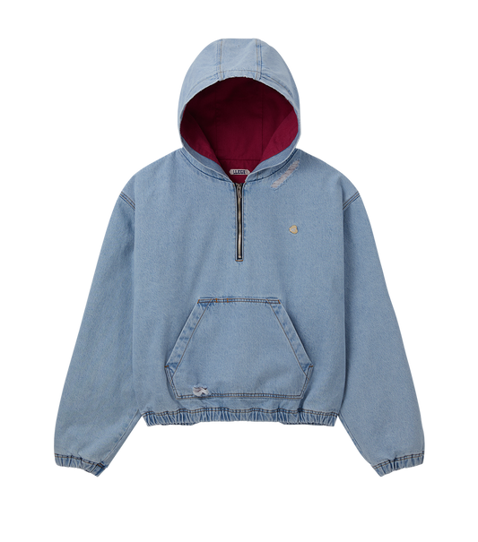 DESTROYED DENIM ANORAK